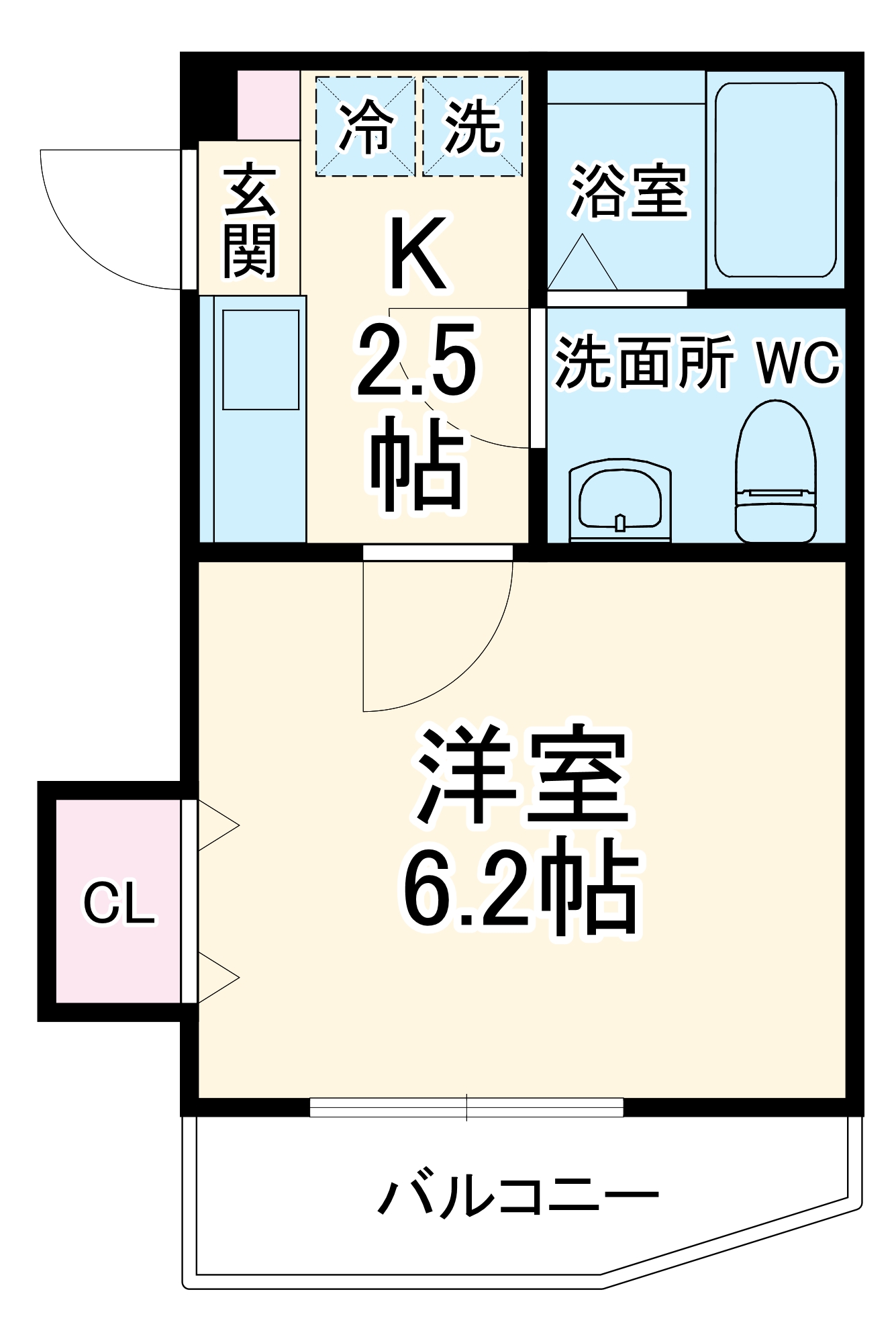 カーサモア船橋の間取り