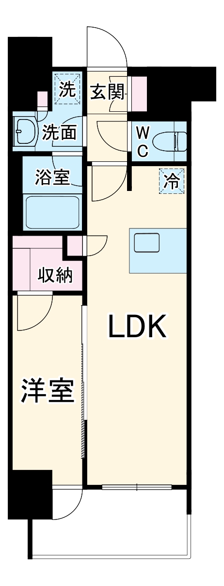 リヴシティ泉の間取り