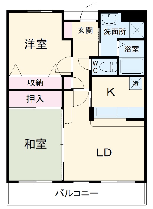コンフォートグリーンの間取り
