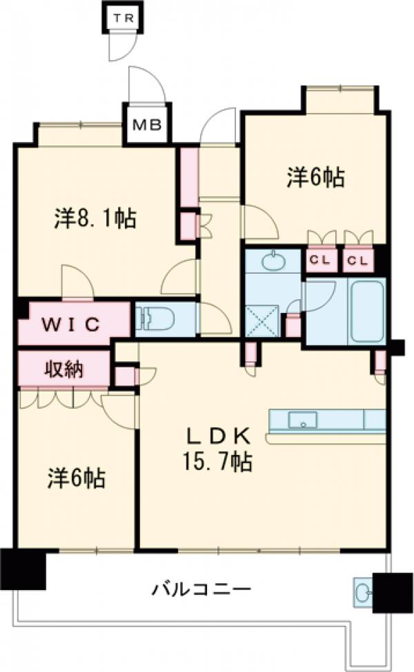 アルファグランデ篠崎の間取り