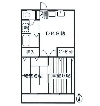 レークヒル原田の間取り