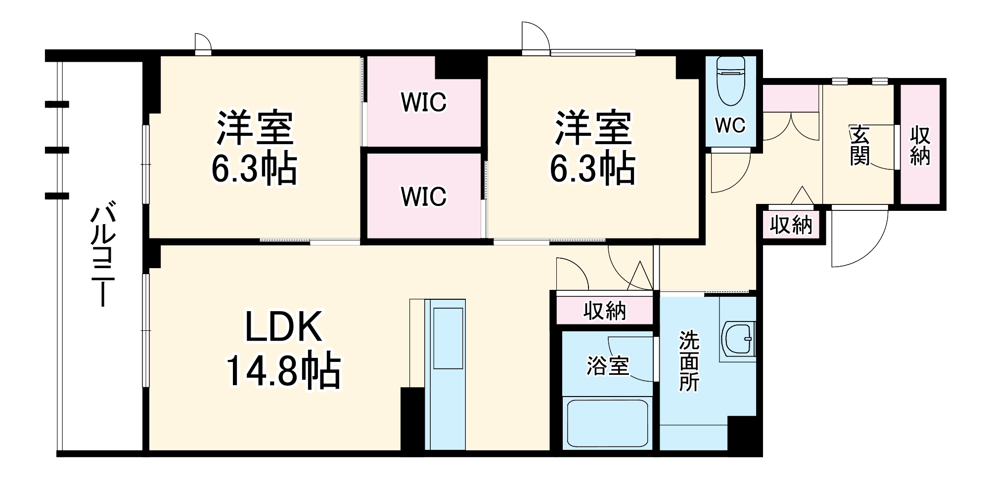グランコートの間取り