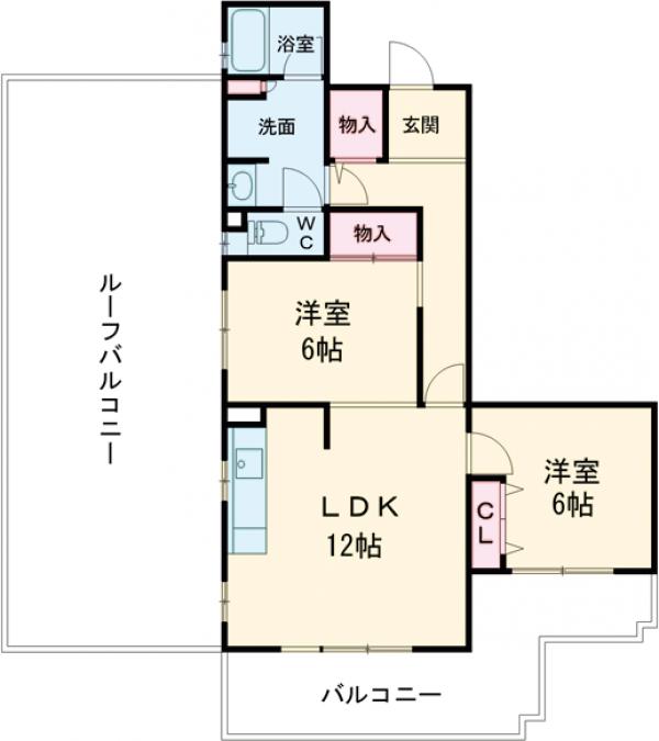 コーポレート中清戸2号棟の間取り