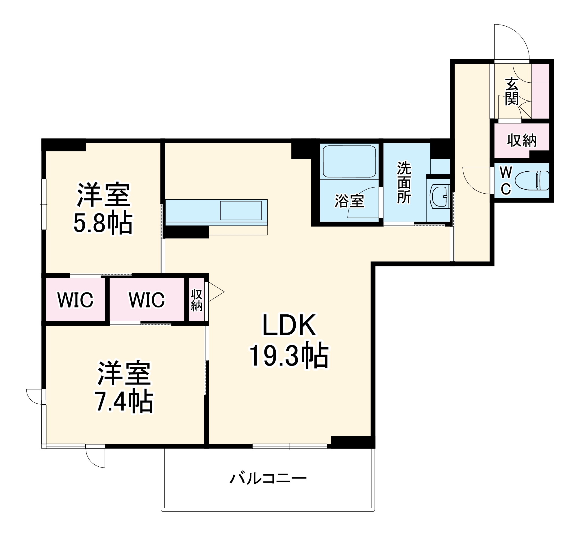 グランコートの間取り