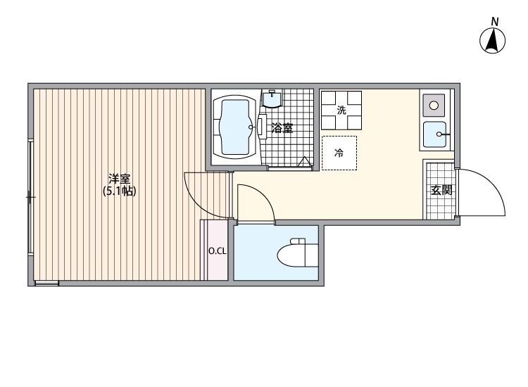 マーレ十条の間取り