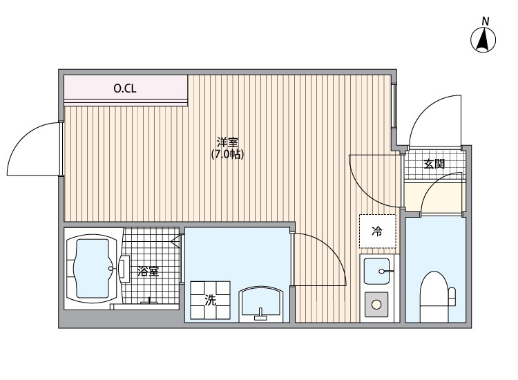 マーレ十条の間取り