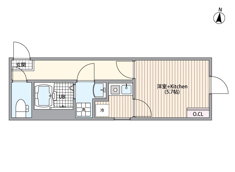 マーレ十条の間取り