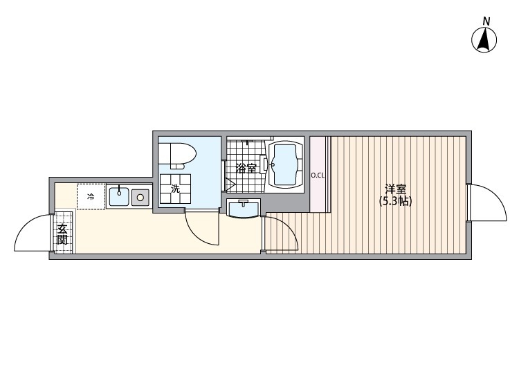 マーレ十条の間取り