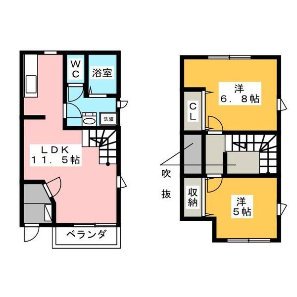 プロムナードMの間取り