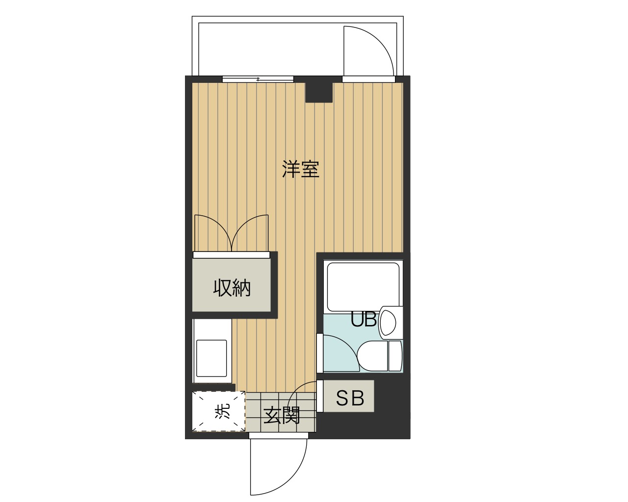 スチューデントハウス村田の間取り