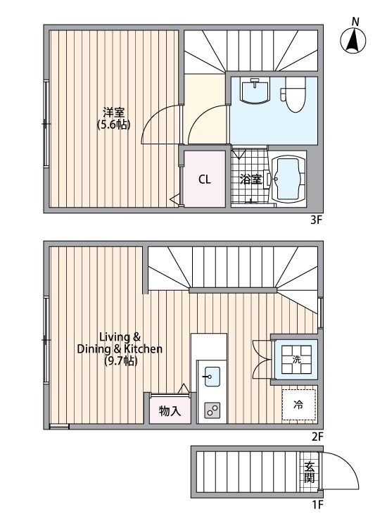 マーレ十条の間取り