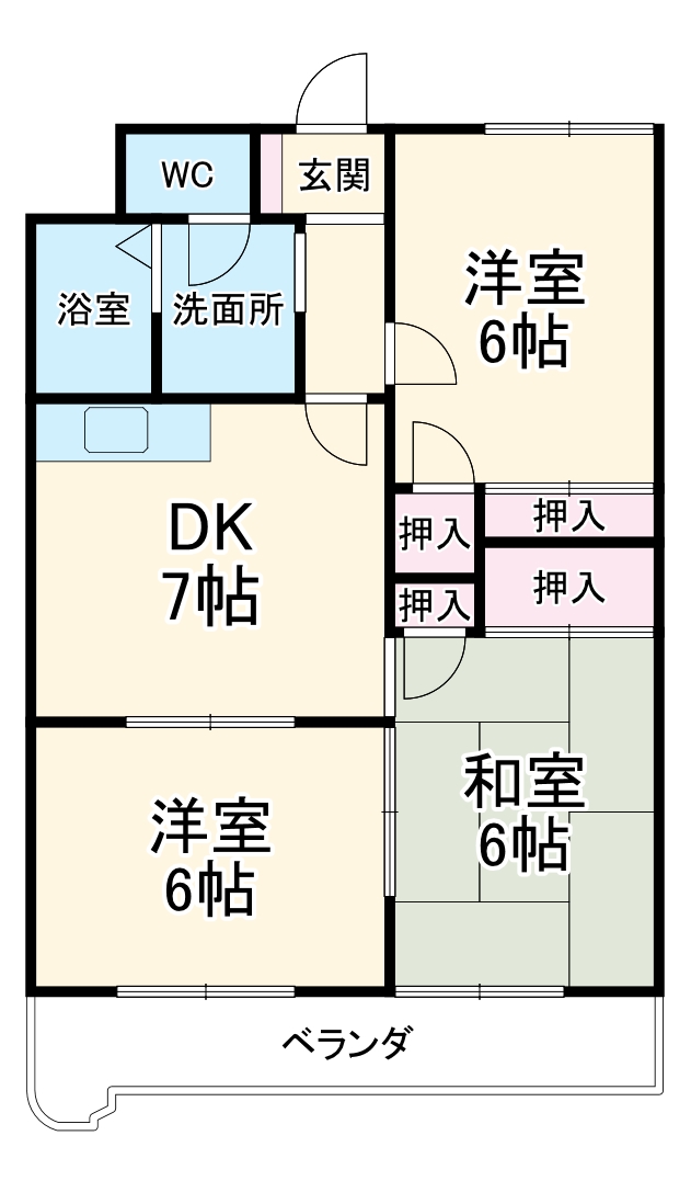 野田マンションの間取り