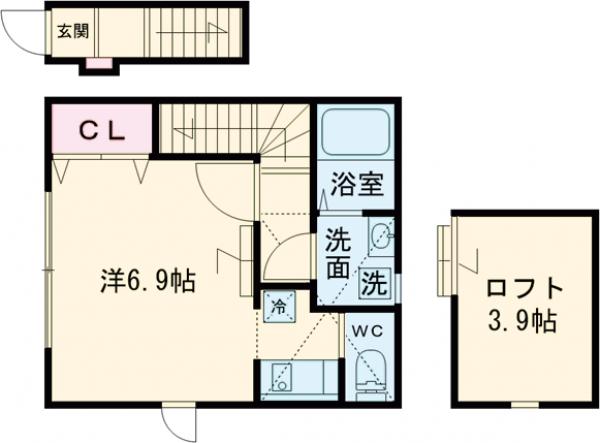 ウィング・ジムコA棟の間取り