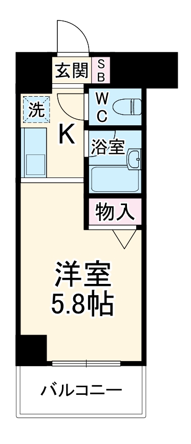 クレール東天満の間取り