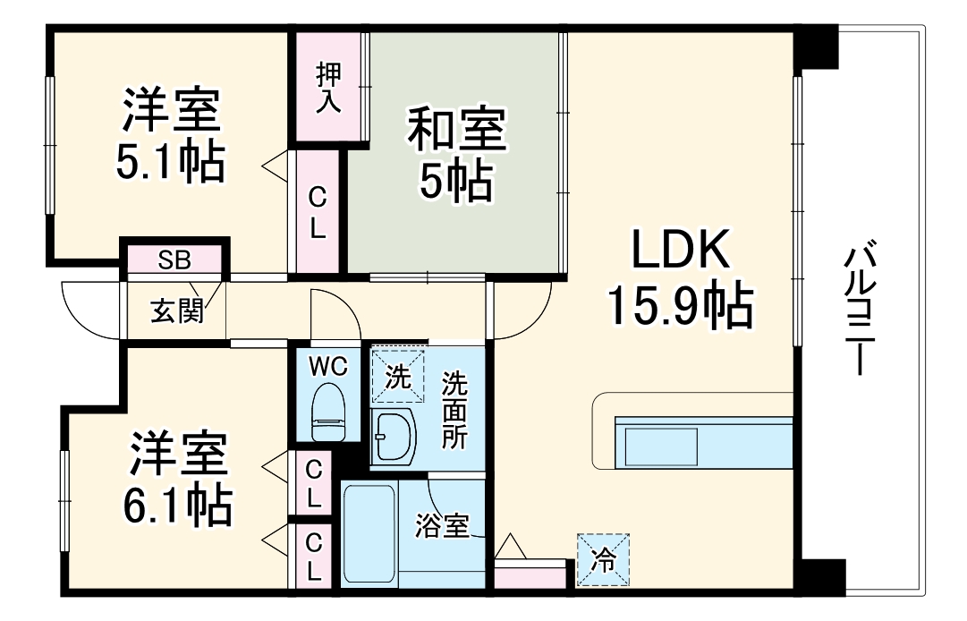 パデシオン京都七条の間取り