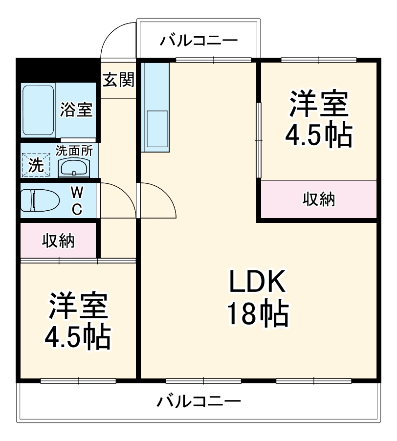 浦和白幡東中層住宅の間取り