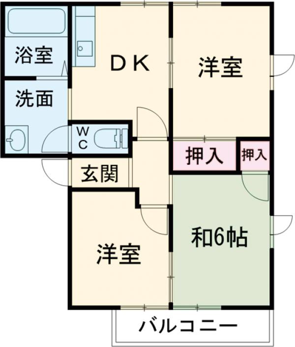 レジデンス21 Cの間取り