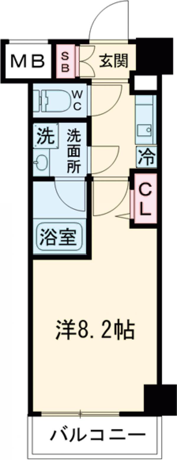 クレヴィスタお花茶屋の間取り