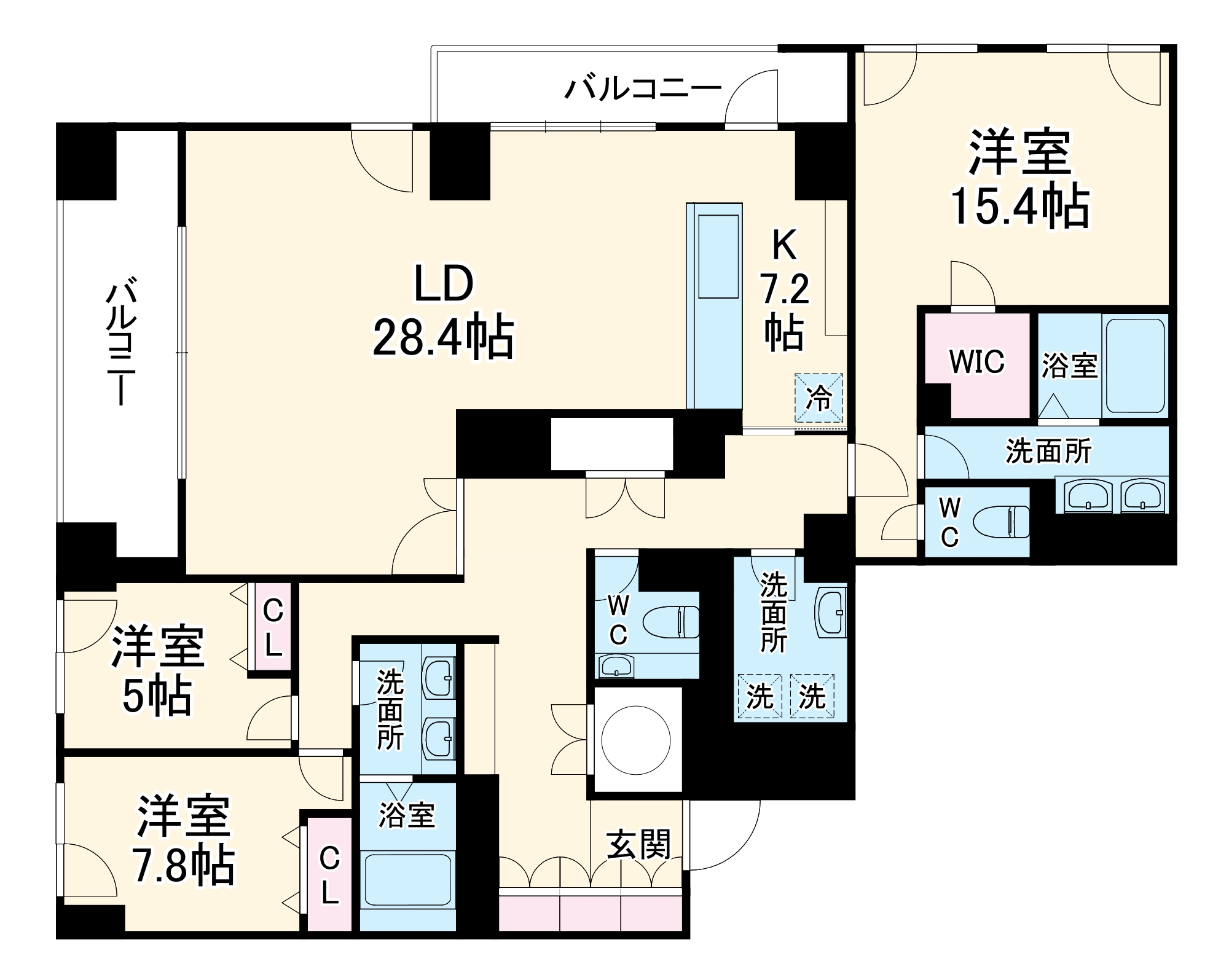 レイトンハウス横浜の間取り
