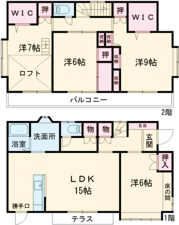 ライフファクトリー戸建の間取り