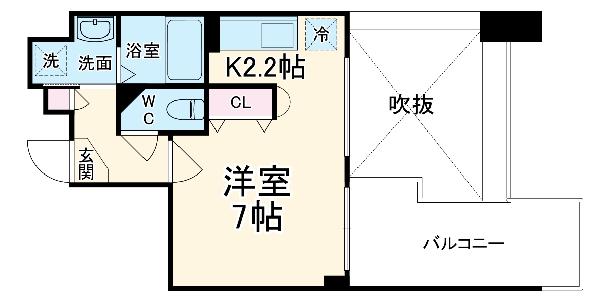 アスヴェル京都四条の間取り