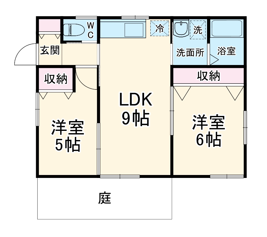 越阪部様貸家の間取り