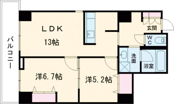 シティコート目黒4号棟の間取り