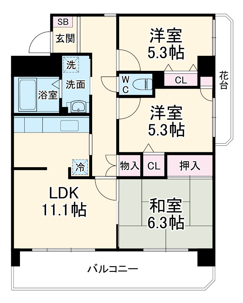 コーポレート西船橋の間取り