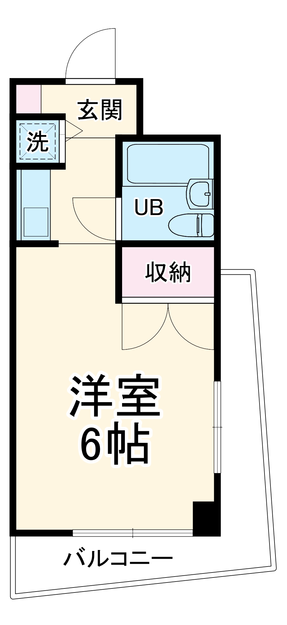 オセアン新沢ビルの間取り