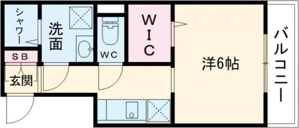 クリークミズエの間取り