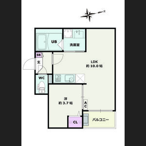 Jack funamachiⅡの間取り