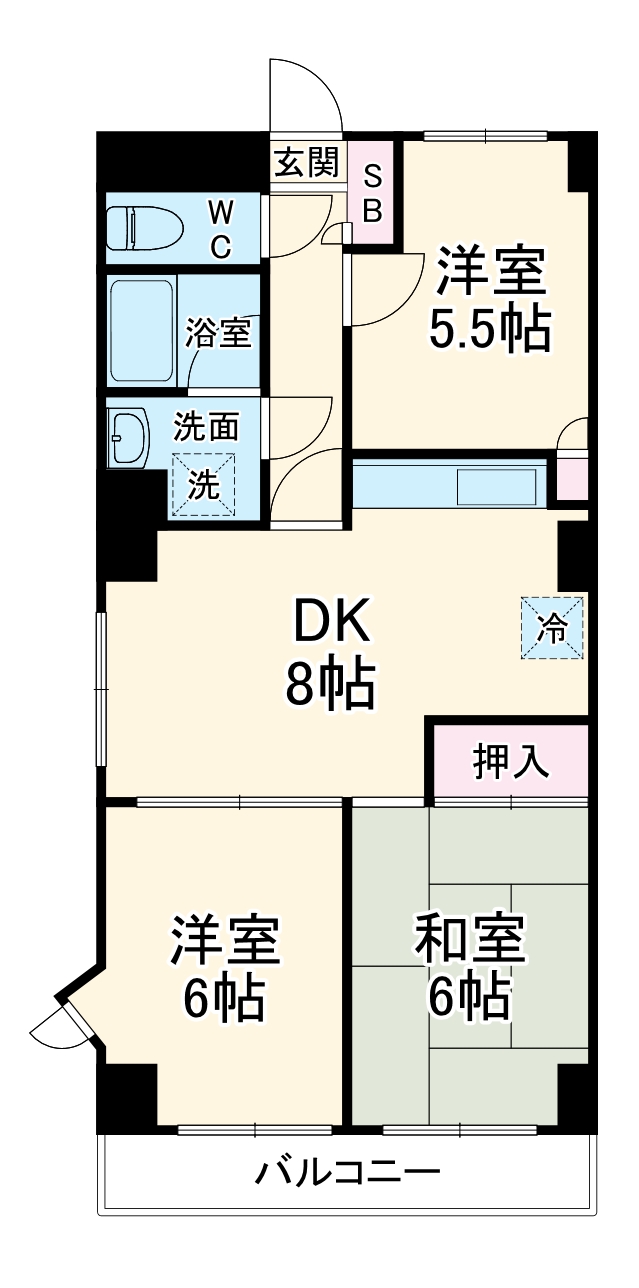 プレジール井山の間取り