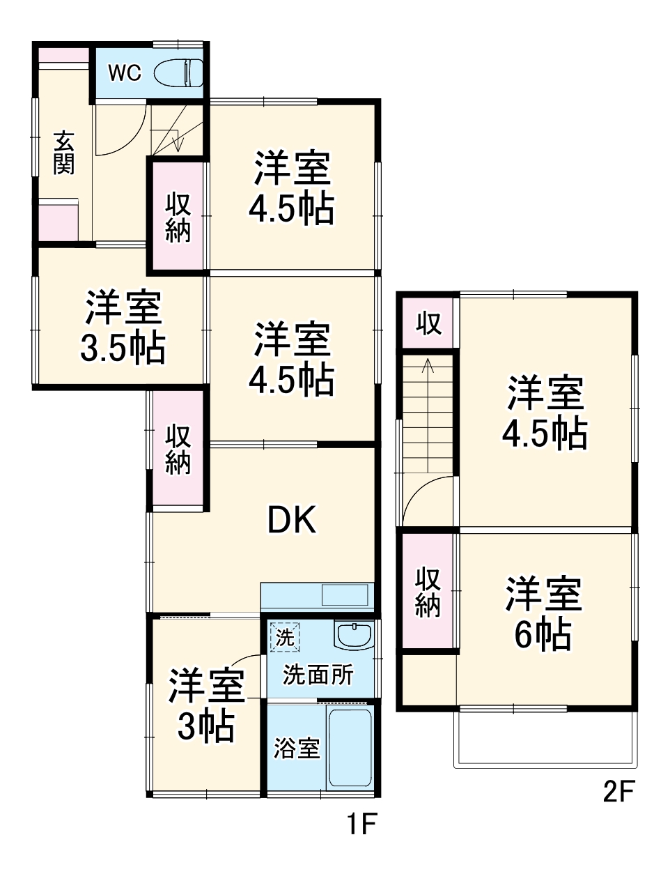 埼玉県さいたま市桜区西堀5丁目7-28戸建の間取り