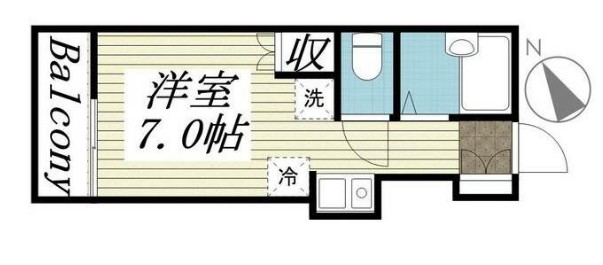 プログレス野方・203号室の間取り