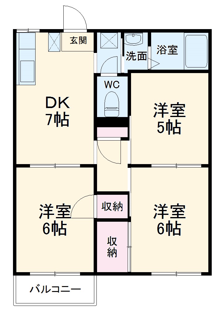 カーサヴェルディの間取り