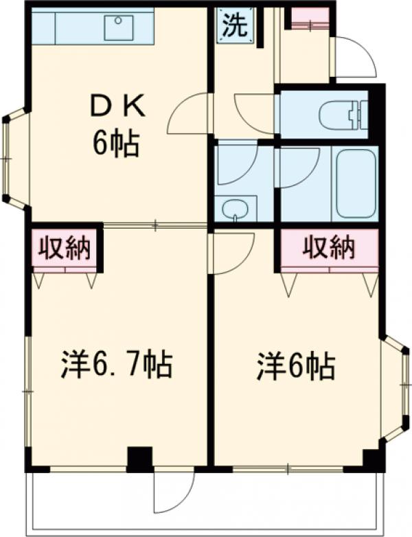 アーバンライフ・ユギの間取り