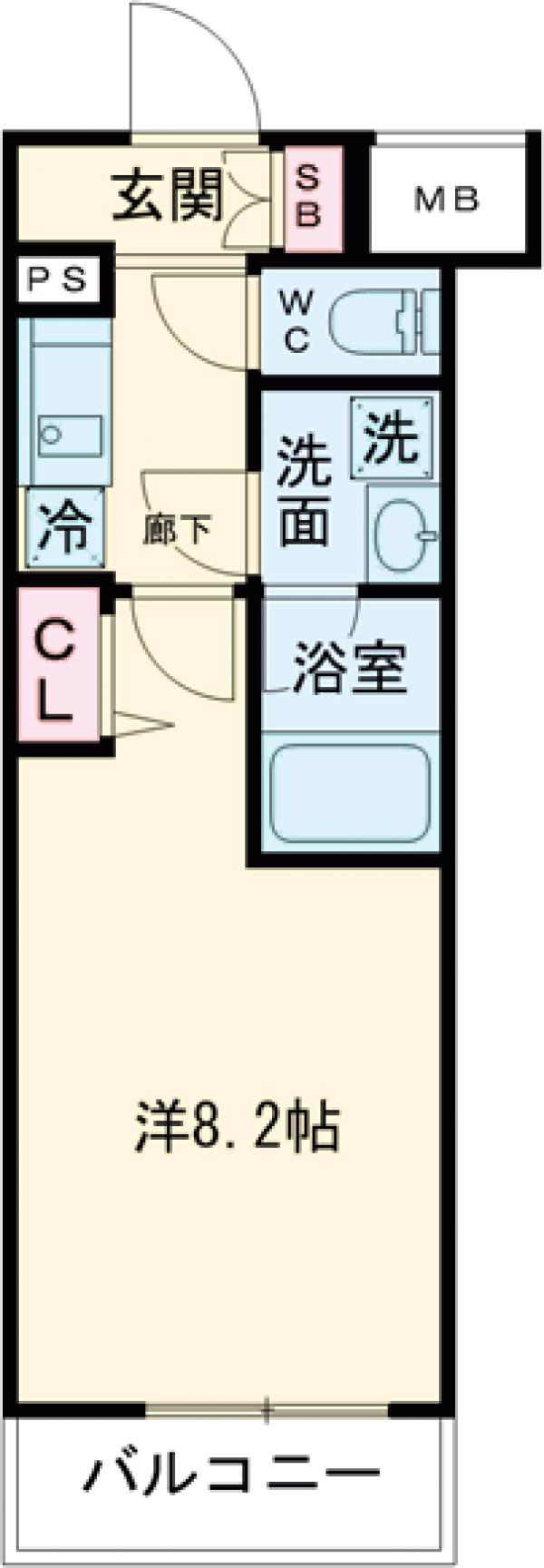 クレヴィスタお花茶屋の間取り
