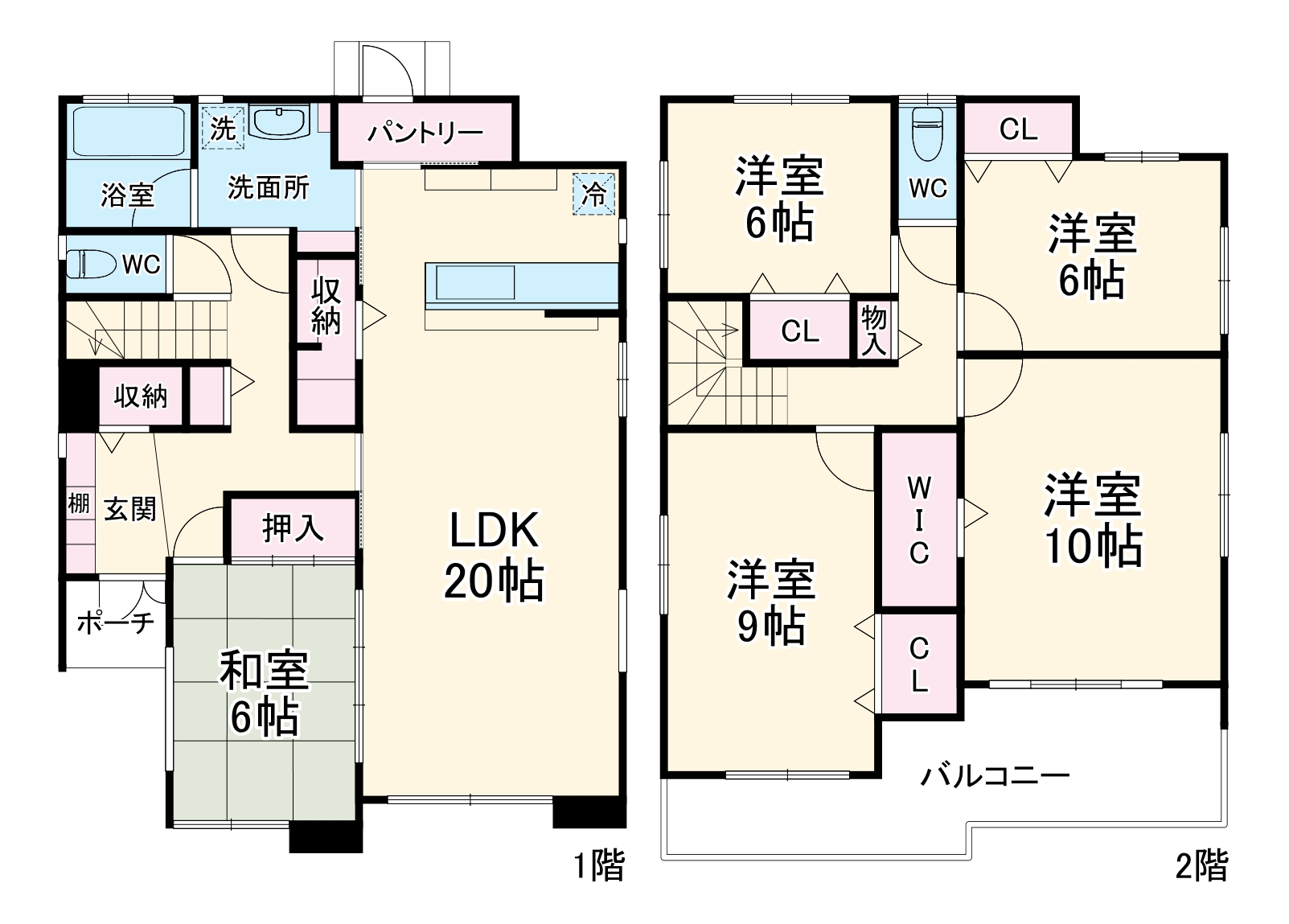 西山町5丁目戸建の間取り