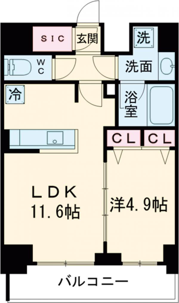Ｓ－ＲＥＳＩＤＥＮＣＥ新宿早稲田ａｖｅｌｉｓ・1003号室の間取り