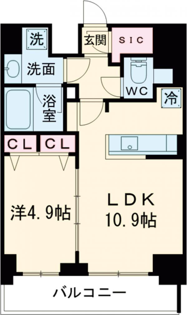 Ｓ－ＲＥＳＩＤＥＮＣＥ新宿早稲田ａｖｅｌｉｓ・304号室の間取り