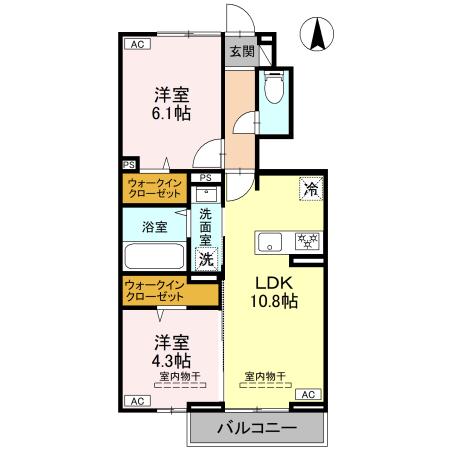 ハイトラスト Aの間取り