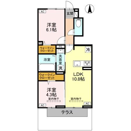 ハイトラスト Bの間取り