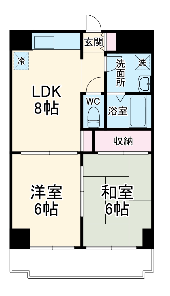 アグレ本八幡の間取り