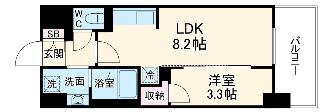 S-RESIDENCE烏森aureateの間取り