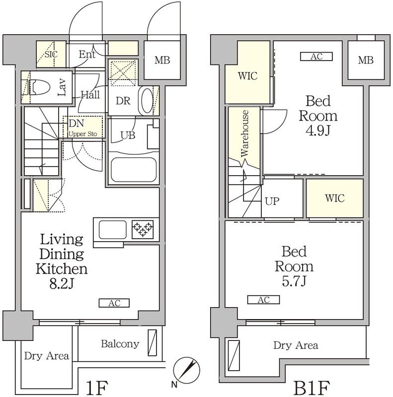 アジールコート池尻大橋の間取り
