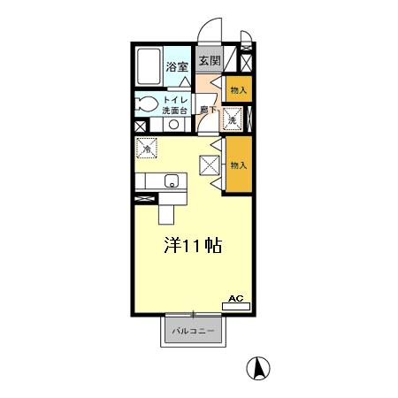 グレースコートBの間取り