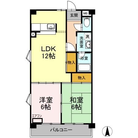 コーラル半田の間取り