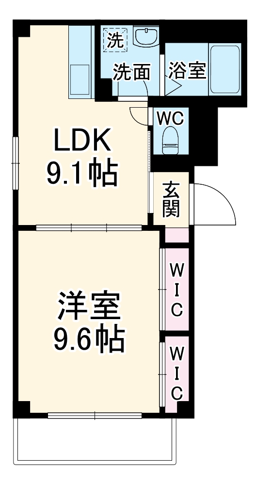京橋オリエンタルキューブの間取り