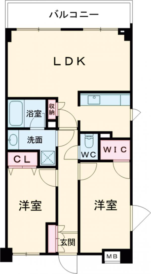 コルティーレ久が原の間取り