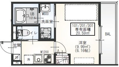GRADUS二和向台Ⅱの間取り